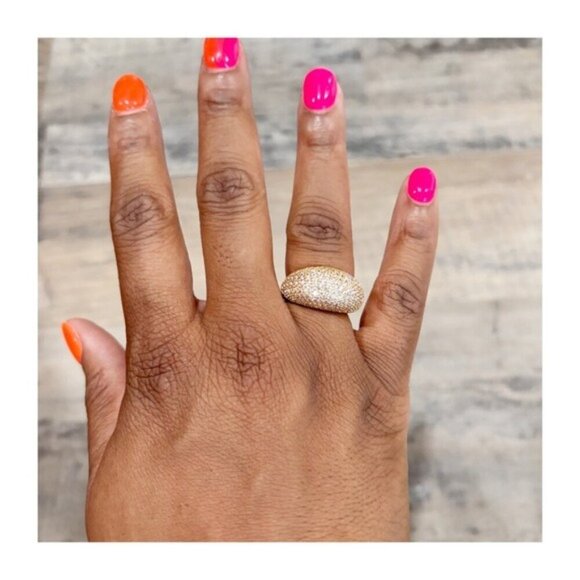 Anthropologie Dome Pave Ring - Picture 4 of 7